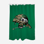 Game Over Man-none polyester shower curtain-6amcrisis