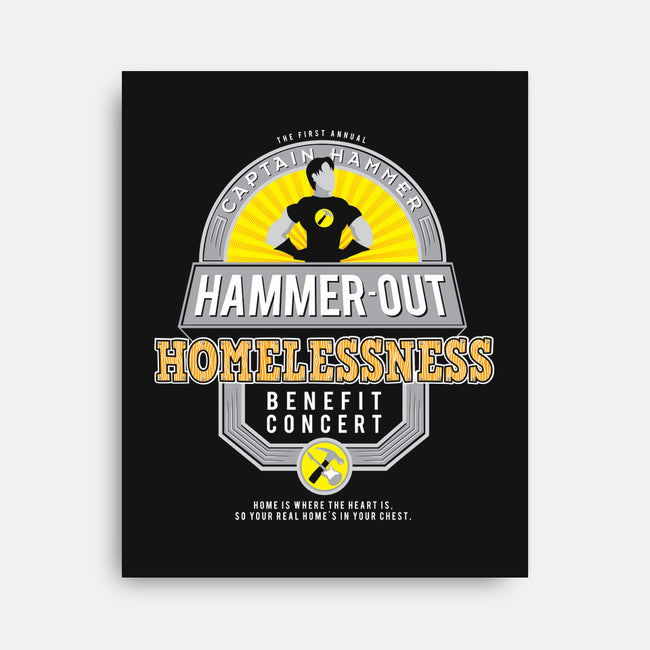 Hammer-Out Homelessness-none stretched canvas-TheBensanity
