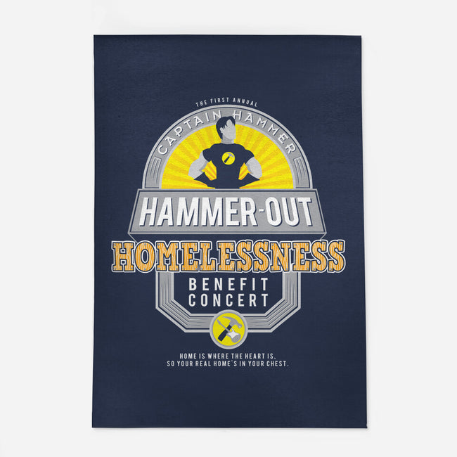 Hammer-Out Homelessness-none outdoor rug-TheBensanity