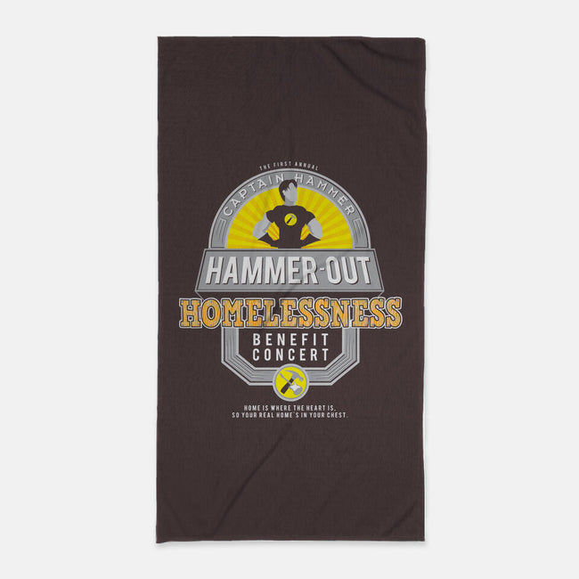 Hammer-Out Homelessness-none beach towel-TheBensanity