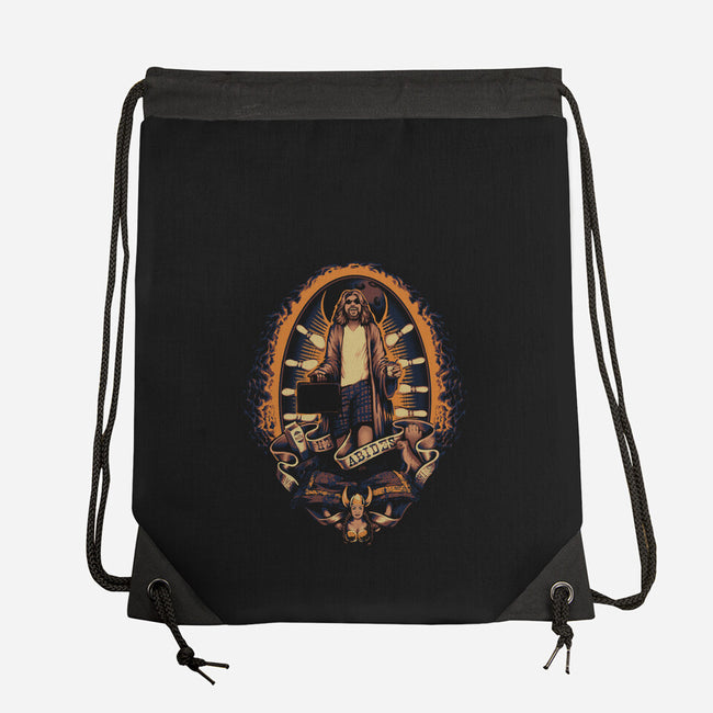 He Abides-none drawstring bag-MeganLara