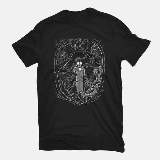 Headlight Glasses-mens heavyweight tee-Night Donuts