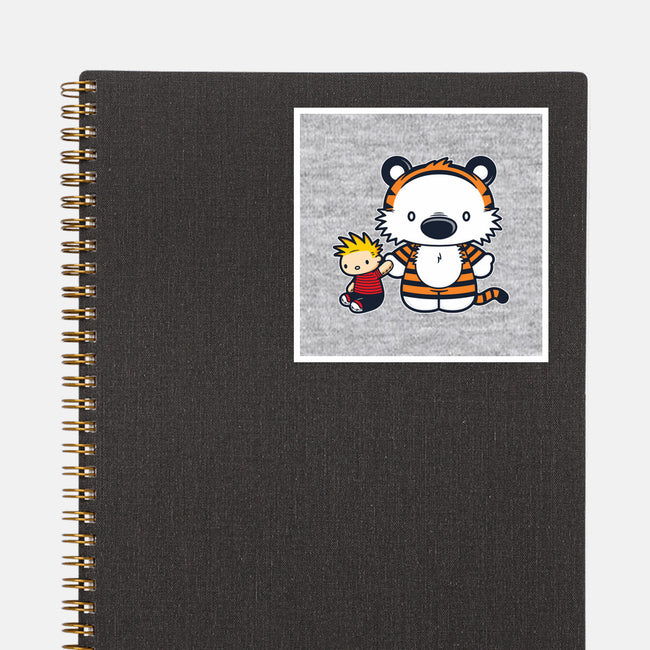 Hello Tiger-none glossy sticker-mikehandyart