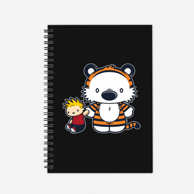 Hello Tiger-none dot grid notebook-mikehandyart