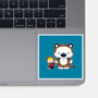 Hello Tiger-none glossy sticker-mikehandyart