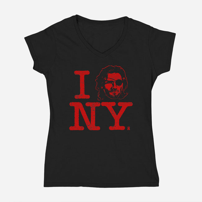 I Snake NY-womens v-neck tee-castlepop