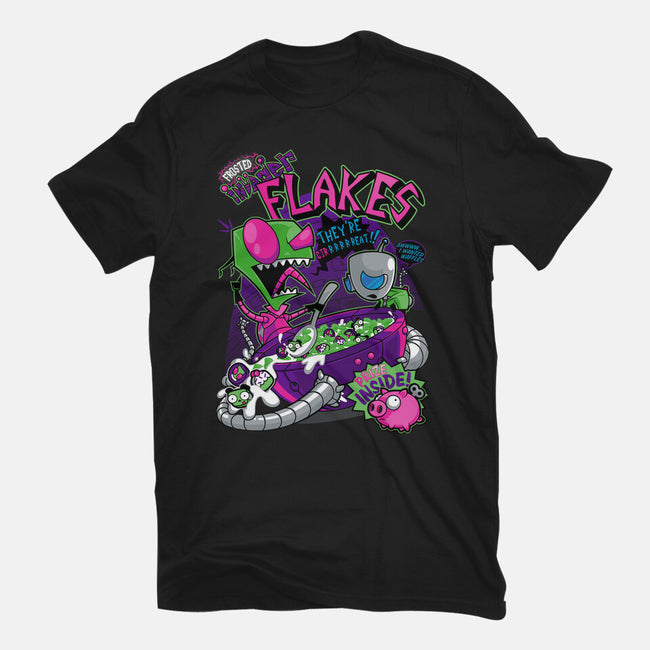 Invader Flakes-unisex basic tee-AtomicRocket