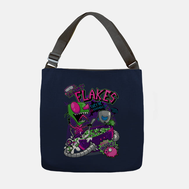 Invader Flakes-none adjustable tote-AtomicRocket