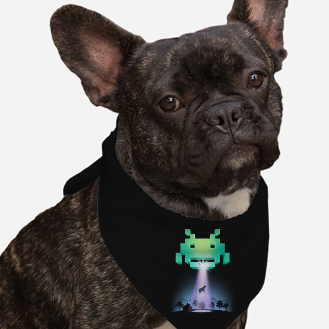 Invaders from Space-dog bandana pet collar-vp021