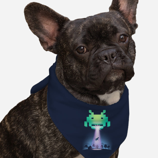 Invaders from Space-dog bandana pet collar-vp021