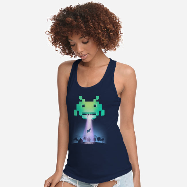 Invaders from Space-womens racerback tank-vp021