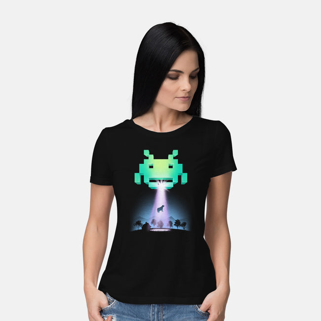 Invaders from Space-womens basic tee-vp021
