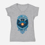 Kaiju Hunter-womens v-neck tee-Bamboota