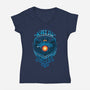 Kaiju Hunter-womens v-neck tee-Bamboota
