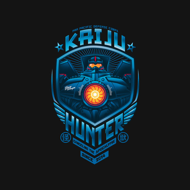 Kaiju Hunter-none removable cover w insert throw pillow-Bamboota