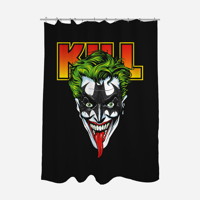 KISS THE BAT-none polyester shower curtain-CappO