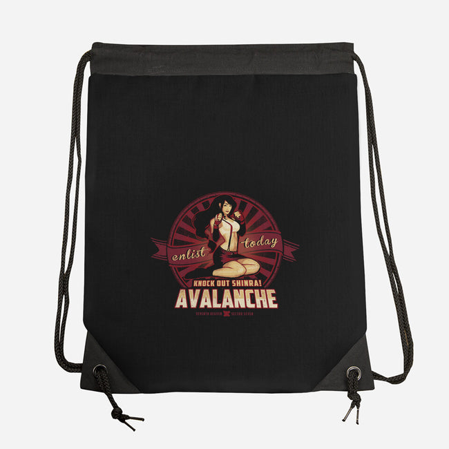 Knock Out Shinra!-none drawstring bag-MeganLara