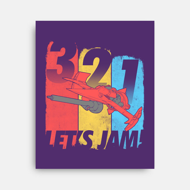 Let's Jam!-none stretched canvas-TeeKetch