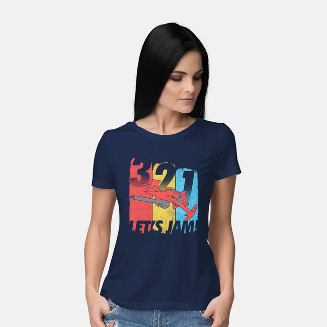 Let's Jam!-womens basic tee-TeeKetch