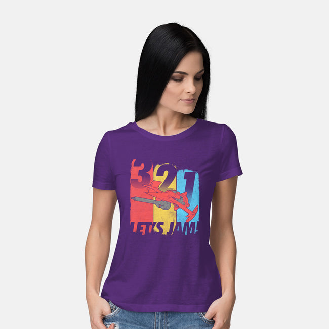 Let's Jam!-womens basic tee-TeeKetch