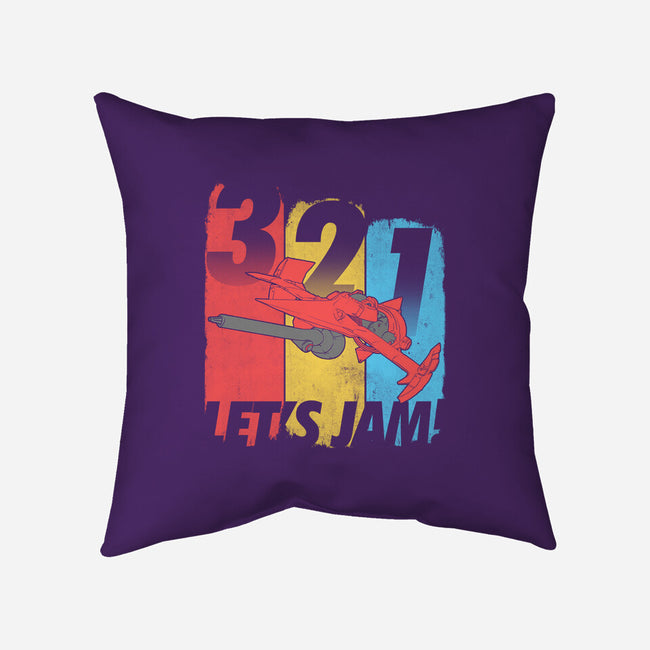 Let's Jam!-none removable cover throw pillow-TeeKetch