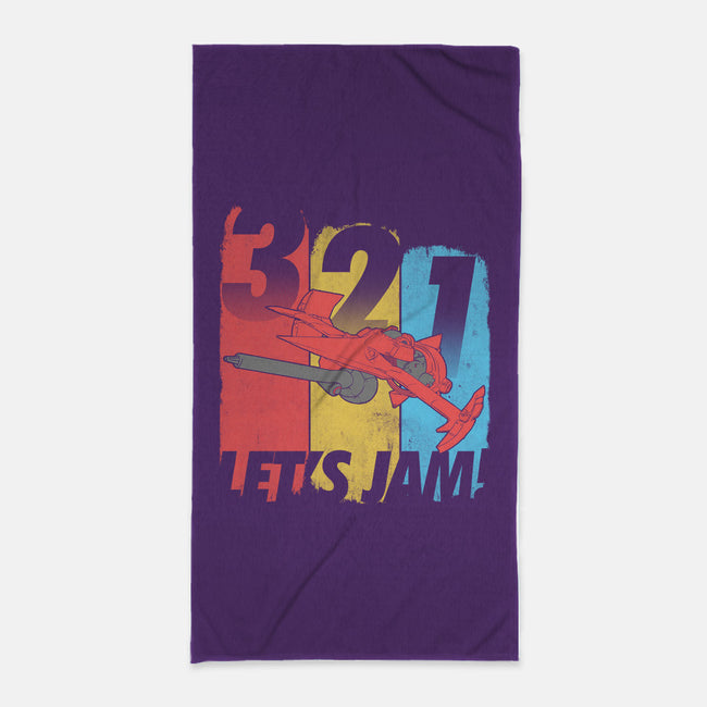 Let's Jam!-none beach towel-TeeKetch