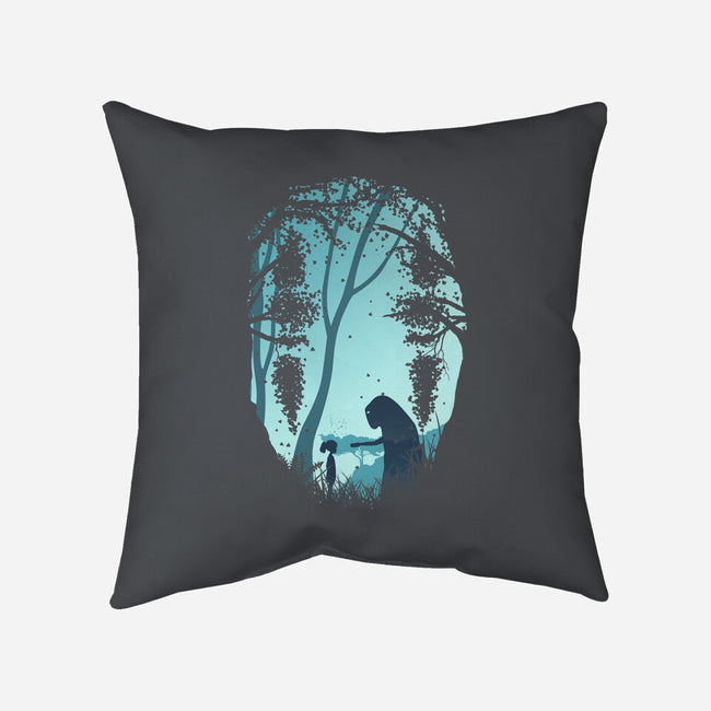Lonely Spirit-none removable cover w insert throw pillow-filiskun