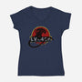 LV-426-womens v-neck tee-Crumblin' Cookie