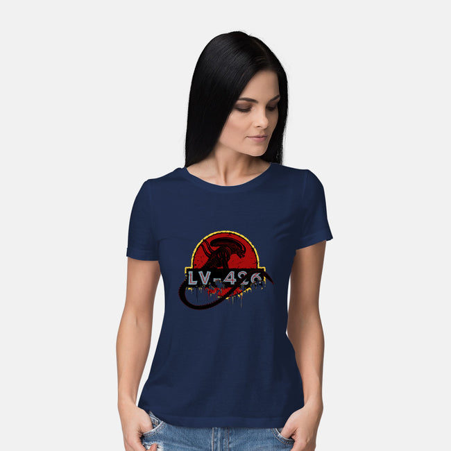 LV-426-womens basic tee-Crumblin' Cookie