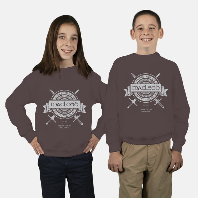 Macleod Antiquities-youth crew neck sweatshirt-Jack Lightfoot