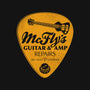 McFly's Guitar Repair-none removable cover w insert throw pillow-RubyRed