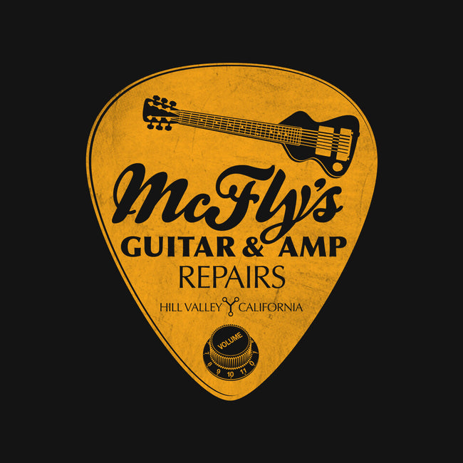 McFly's Guitar Repair-baby basic tee-RubyRed