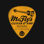 McFly's Guitar Repair-none matte poster-RubyRed