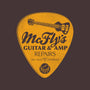 McFly's Guitar Repair-none glossy sticker-RubyRed