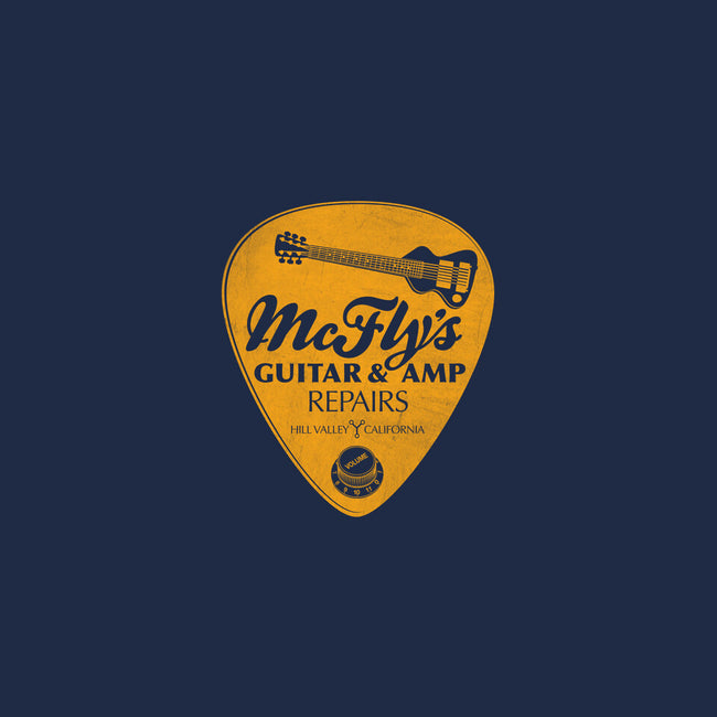 McFly's Guitar Repair-mens basic tee-RubyRed