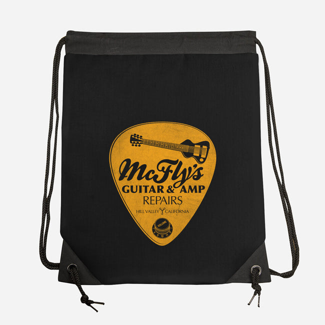 McFly's Guitar Repair-none drawstring bag-RubyRed