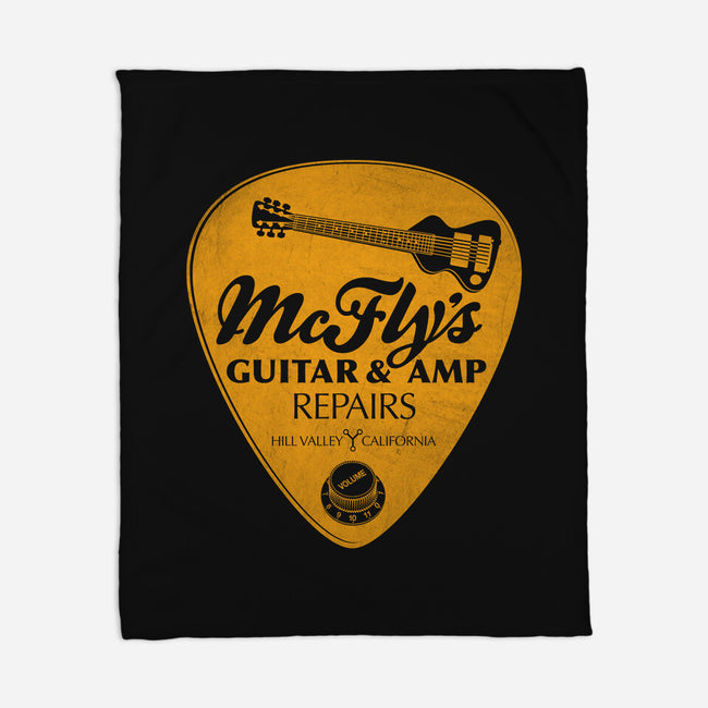 McFly's Guitar Repair-none fleece blanket-RubyRed