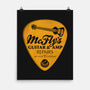 McFly's Guitar Repair-none matte poster-RubyRed