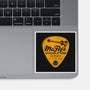 McFly's Guitar Repair-none glossy sticker-RubyRed