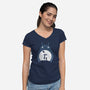 Moonlight Flight-womens v-neck tee-Coconut_Design