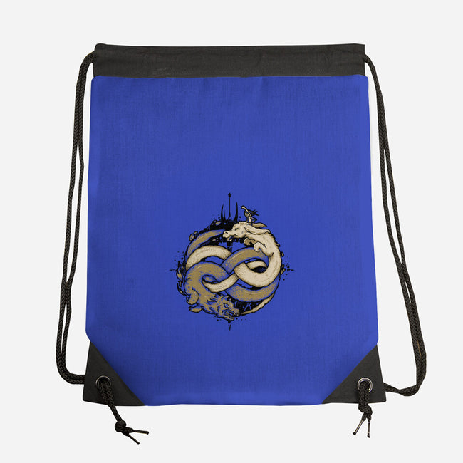 Neverending Fight-none drawstring bag-Letter_Q