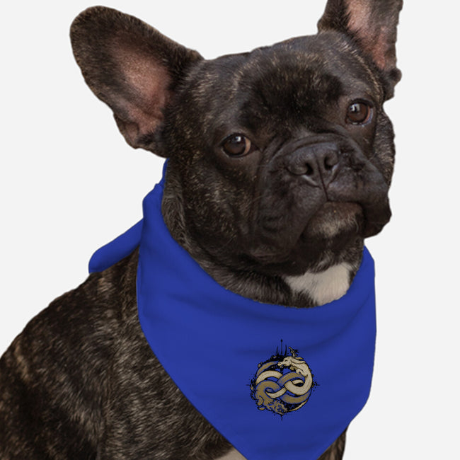 Neverending Fight-dog bandana pet collar-Letter_Q