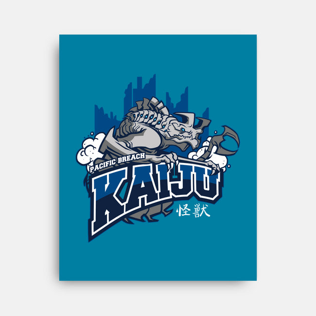 Pacific Breach Kaiju-none stretched canvas-Michael Myers Jr.