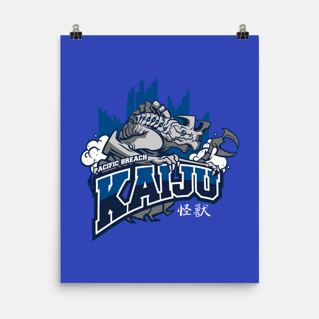 Pacific Breach Kaiju-none matte poster-Michael Myers Jr.