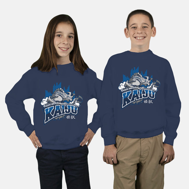 Pacific Breach Kaiju-youth crew neck sweatshirt-Michael Myers Jr.
