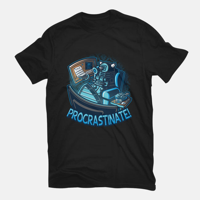 Procrastinate!!!-womens fitted tee-Bamboota