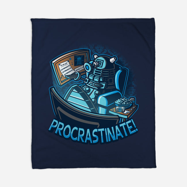 Procrastinate!!!-none fleece blanket-Bamboota