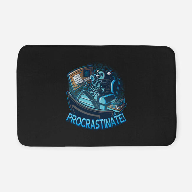 Procrastinate!!!-none memory foam bath mat-Bamboota