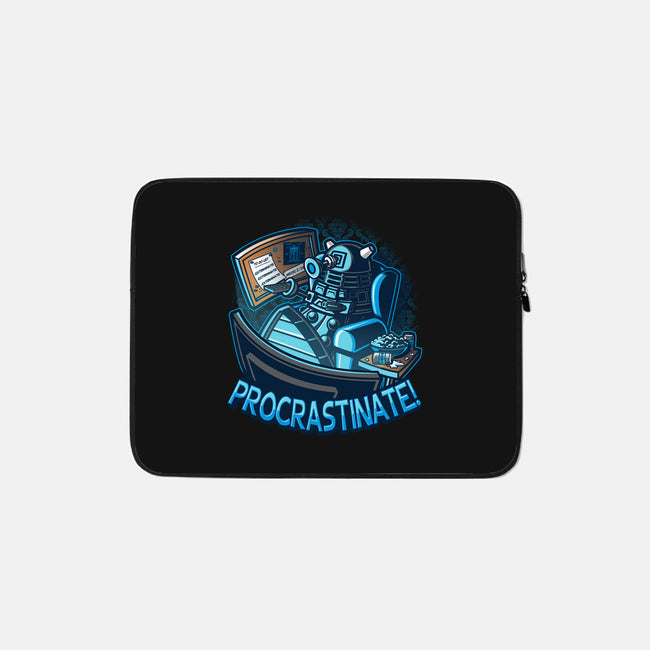 Procrastinate!!!-none zippered laptop sleeve-Bamboota