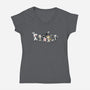 Run Away! Run Away!-womens v-neck tee-queenmob
